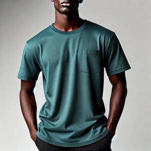 Camiseta de Algodón de 180g de Alta Calidad, de Corte Regular, de Secado Rápido, de Media Manga para Hombre, con Diseño de Logotipo Personalizado OEM, a la Moda - Product Image 5