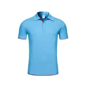 Camiseta de Golf Personalizada con Logotipo, Antiarrugas, Tejida, 100% Algodón, para Hombre, Manga Corta, Color Sólido, Impresión Digital, ODM - Product Image 2