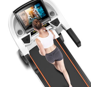 พร้อมจัดส่ง ลู่วิ่งไฟฟ้ารุ่นใหม่ ดีไซน์ใหม่ หน้าจอใหญ่ สำหรับใช้ในบ้าน เพื่อการออกกำลังกายและวิ่ง - Product Image 1