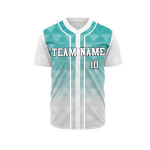 Maillot de baseball imprimé OEM, maillots de baseball pour hommes avec design américain, design personnalisé, maillot de softball unisexe - Product Image 1