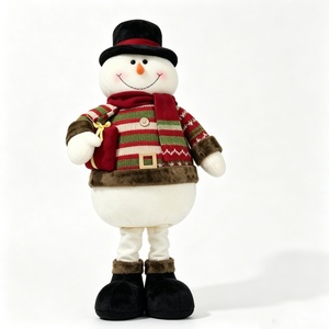 Muñeco de Nieve de Peluche Personalizado, Muñeco de Nieve de Peluche Navideño, Figura de Muñeco de Nieve Independiente, Decoración de Invierno de Peluche - Product Image 2