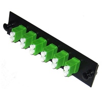 Panneau de brassage fibre duplex LC Offre Spéciale 12 ports OM3 OM4 multimode SM monomode 6 adaptateurs compatible LGX Box