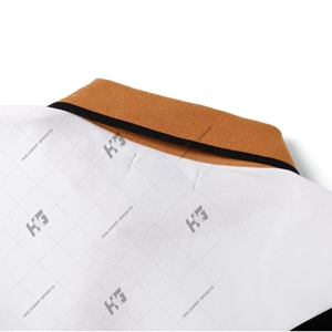 Alpha Premium 06 de punto 100% algodón blanco negro dorado para camisa bolsillo antiarrugas hermandades fraternidades hombres para camisas - Product Image 2