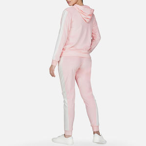 Survêtement personnalisé pour femmes 2 pièces coton/polyester fabriqué uni Sports Training & Jogging Vente en gros Survêtements pour femmes - Product Image 4