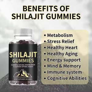 Gomitas de Shilajit del Himalaya 100% Originales, Sin Azúcar, 60 Gomitas para Mejorar la Fuerza, Resistencia y Energía para Hombres y Mujeres - Product Image 4
