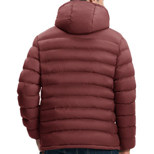 Vestes d'hiver matelassées pour hommes, légères, imperméables, à capuche, surdimensionnées, avec logo personnalisé en gros, veste d'extérieur en 2026 - Product Image 3