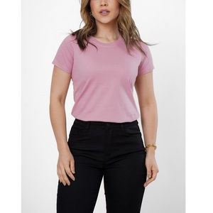 เสื้อยืดแฟชั่นใหม่เสื้อยืดไม่มีลายสำหรับผู้หญิงเสื้อยืดธรรมดาแขนสั้นพิมพ์ลายแบบลำลองออกแบบได้เองสำหรับฤดูร้อน - Product Image 4