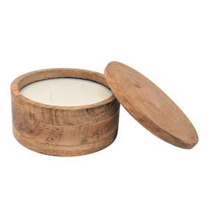 Comprar contenedor de madera para velas con tapa Tarro de cera Tarro de vela perfumada Contenedores de lata de Vela decorativa Disponible Precio barato India - Product Image 6