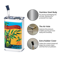 [Holar] Taiwan Made Hot-Selling Modern 17 oz 500 ml Distributeur d'huile d'olive en acier inoxydable sans goutte pour la cuisine à domicile