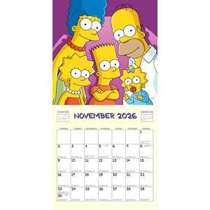 Calendario de Escritorio de Los Simpson 2026, Planificador de Papel con Funciones de Reloj para Uso en Oficina - Product Image 1