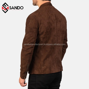 2023 venta al por mayor personalizado para hombre invierno cálido grueso prendas de vestir exteriores de talla grande chaqueta de lana de piloto personalizada para hombre - Product Image 6