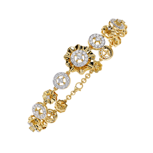 Classic Style Daily Diamond Bracelet Moissanite Diamond Tennis Bracelet 10k 14k 18k Yellow <b>Gold</b> Diamond Bracelet for Women - Product Image 3
