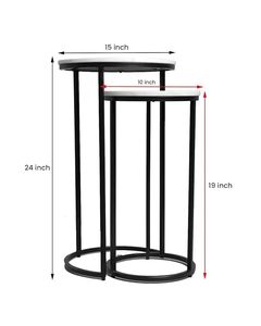 Table d'appoint moderne en fer et marbre pour salon, coin canapé et table de chevet - Product Image 2