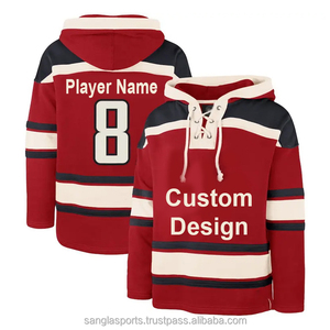 Wholesale Cheap Sublimated Ice Hockey Custom Made Team Ice Hockey Hoodies Manufacturer Custom Logo Top Quality - Product Image 3