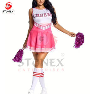 Conjunto de Uniforme de Animadora Personalizado para Mujer |   Uniformes de Animadoras OEM de Secado Rápido, Personalizables, 100% Poliéster con Logotipo Personalizado - Product Image 1