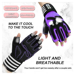 Guantes de cuero de gimnasio de protección completa personalizados de alta calidad, guantes antideslizantes para entrenamiento físico, guantes de entrenamiento para ciclismo y uso deportivo - Product Image 2