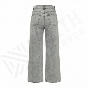 Jeans à jambes larges, taille haute, pantalon en denim extensible pour femmes, léger, nouvelle mode, meilleure qualité, pantalon élégant, vêtements de qualité supérieure pour femmes - Product Image 2