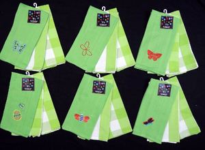 Serviette de cuisine conception personnalisée tissu marque emballage cadeau 100% coton logo brodé en gros fabricant en vrac - Product Image 4