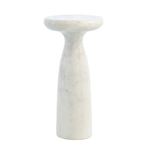 High Quality <b>White</b> Marble Accent Table Dining Bedroom Luxury Stylish Side Table Modern Craftsmanship Statement Piece Living - Product Image 1