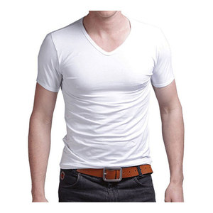 Camiseta en blanco para hombre, Camiseta deportiva para culturismo, ropa de gimnasio activa, Camiseta deportiva ajustada para la piel, camisetas deportivas para hombre - Product Image 3