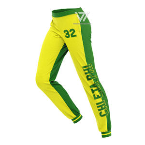 Greek Chi Eta Phi Sorority Clothing Ready To Ship Embroidered Colorblock Jogger Track Pants - Product Image 1