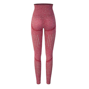 Best Selling Women's High Waist Sports <b>Leggings</b> Breathable Quick Dry Gym Yoga Pants with Sublimation Solid Pattern Perfect Style - Product Image 3