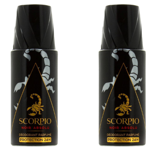 Desodorante y Antitranspirante Noir Absolu de Scorpio, 2 x 150 ml, para Hombre - Product Image 1