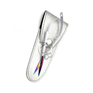 Blanc arc-en-ciel en acier inoxydable russe manucure cils sourcil Double Action droite lame incurvée ciseaux à ressort - Product Image 5