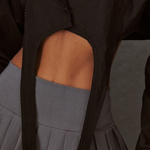 Robe de tennis avec short intégré, taille haute, athlétique, sport, fitness, yoga, jupe-robe pour femmes - Product Image 6