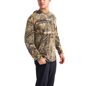 250 GSM Heavy <b>Men's</b> T-Shirts Camo Design Real Tree Printed Hoodies Hiking Wear 100% Cotton Vintage Round Neck T-shirt <b>for</b> <b>men</b> - Product Image 1