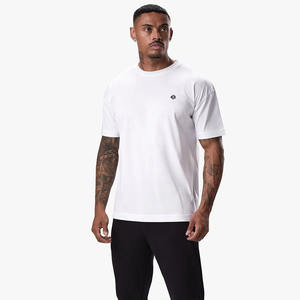 T-shirts surdimensionnés unisexe 100% coton 220gsm à séchage rapide respirant grande taille col rond logo personnalisé coupe ample prix imbattable - Product Image 1