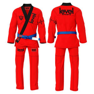 Conjuntos de uniformes de Kimono Jiu Jitsu personalizados más vendidos 100% algodón entrenamiento profesional duradero para artes marciales - Product Image 4
