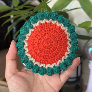 Posavasos de Flores de Rosa Tejidas a Crochet con Lana Hecha a Mano, Diseño Clásico, Reutilizable, Grosor de 5 mm, Regalo para el Día de la Madre, Vietnam - Product Image 6