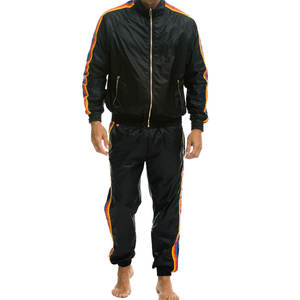 Conjunto Deportivo Cortavientos de Alta Calidad para Hombre, Poliéster/Algodón, Logotipo Personalizado, Informal, Invierno, Secado Rápido - Product Image 1