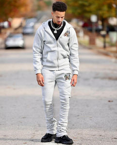 NUEVO Conjunto Deportivo GEO BROTHERS American Street, Sudadera con Capucha Ajustada, Tela de Felpa de Alta Calidad, Talla Estadounidense, Corte Regular, Estilo Vintage, Invierno - Product Image 3