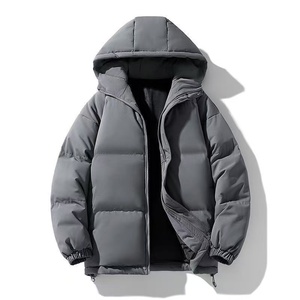 Chaqueta de algodón de plumón Abrigo de algodón grueso de invierno Nueva tendencia para hombres Chaqueta con capucha informal para jóvenes Versátil Top para hombres - Product Image 1