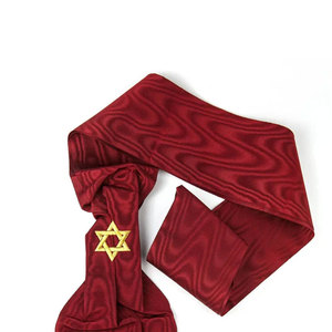 Faja bordada a mano de alta calidad directa de fábrica, fajas de bordado táctico para uniforme Masonic Regalia Officer Sash Ronpex - Product Image 3