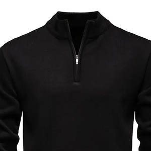 Meilleure vente sweats d'hiver en polaire à demi-fermeture éclair conception personnalisée du Pakistan teint uni au prix de gros - Product Image 5