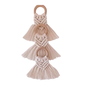 Rond de serviette en macramé créatif Design décoratif Le plus exigeant Prix pas cher Finition parfaite Porte-serviettes Nouveau design - Product Image 1