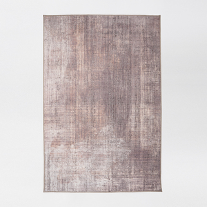 Alfombra Turca Art Deco Vintage Suave en Tono Taupe Beige, Lavable, Plegable, de Pelo Corto, Fabricante OEM ODM - Product Image 1