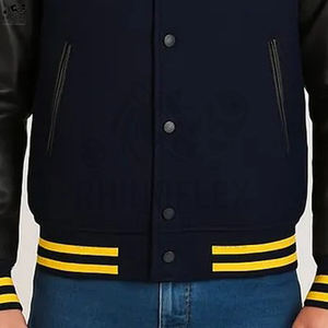 Wholesale <b>Work</b> Versity Jackets Street Wear Breathable Jacket For Man <b>Men</b> High Quality Leather Versity Jackets For Sale - Product Image 4