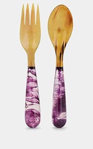 Juego de Servidores de Ensalada de Cuerno de Búfalo de Alta Calidad con Mangos Ergonómicos de Madera para una Decoración de Mesa Moderna - Económico - Product Image 5