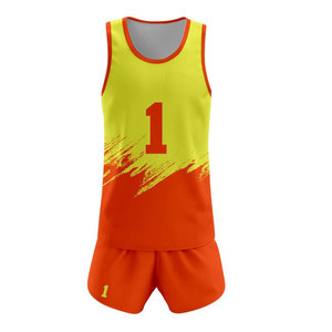 Conjuntos de uniformes de voleibol personalizados de alta calidad al por mayor 100% poliéster Unisex superventas MOQ 10 conjuntos - Product Image 1
