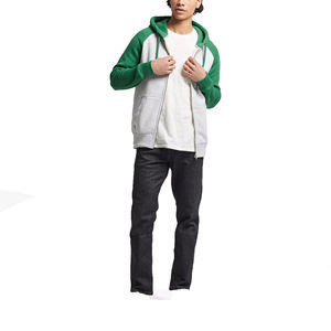 เสื้อมีฮู้ด2ชิ้นสำหรับผู้ชายเสื้อฮู้ดหินโอเวอร์ไซส์ล้างได้แนววินเทจ300 GSM แบบรูดซิปขึ้นสำหรับผู้ชาย - Product Image 2