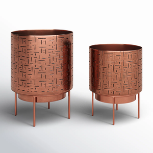 Maceta de aluminio de excelente diseño para decoración de plantas con calidad de metal libre de óxido, fácil mantenimiento y Decoración elegante para el hogar - Product Image 4