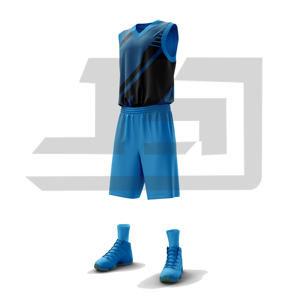 Ensemble de maillots et shorts imprimés pour équipes de basketball professionnelles – Idéal pour l'entraînement, les ligues, les tournois et les matchs de championnat – 100 % polyester - Product Image 2