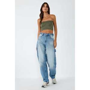 Blusa Informal Color Caqui con Logotipo Frontal, Cuello Redondo sin Costuras, 100% Poliéster - Product Image 4