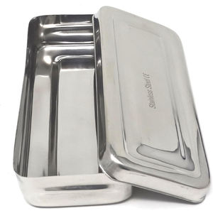 Boîte de stérilisation en acier inoxydable médical 304 pour instruments chirurgicaux et dentaires vétérinaires, alimentation manuelle - Product Image 2