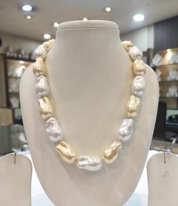 สร้อยคอเปลือกหอยมุกดูคลาสสิกสไตล์ญี่ปุ่นทันสมัยสำหรับผู้หญิงและเด็กผู้หญิงงานหมั้นงานแต่งงานและงานปาร์ตี้ - Product Image 4