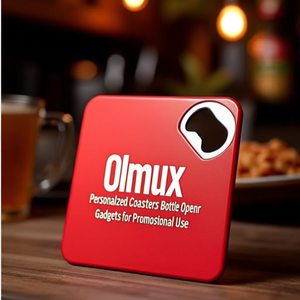 Sous-verres personnalisés Olmux, ouvre-bouteilles personnalisables, gadgets pour une utilisation promotionnelle - Product Image 3